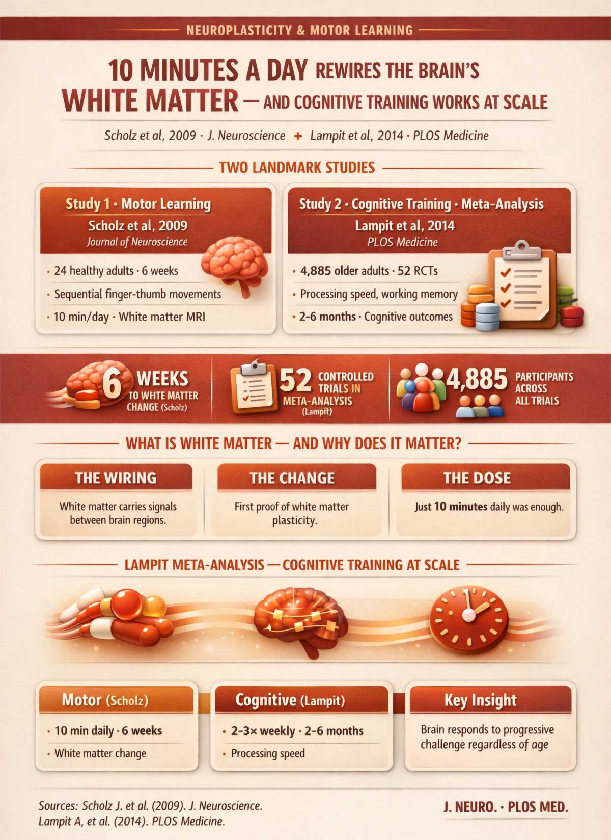 minutes a day rewires the brain's white matter, and cognitive training works at scale minutes a day rewires the brain's white matter, and cognitive training works at scale