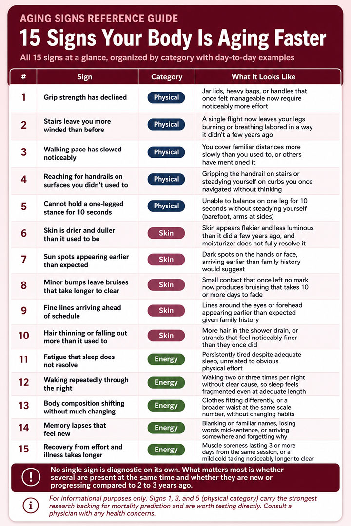 Signs Your Body Is Aging Faster Signs Your Body Is Aging Faster