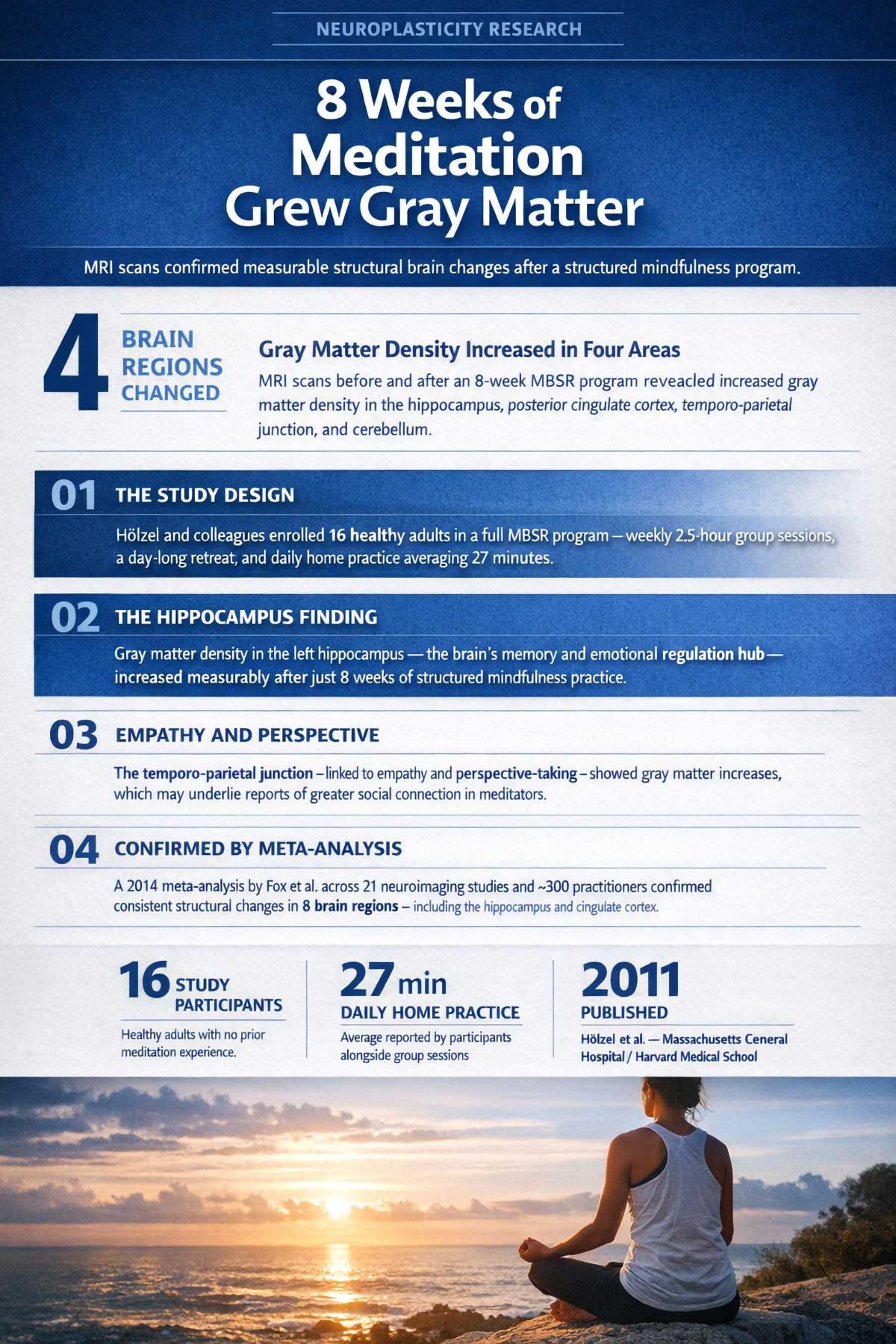 Weeks of MBSR Meditation Changed Brain Gray Matter Density