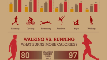 How Many Calories Burned Infographic F