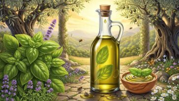 Basil Infused Olive Oil