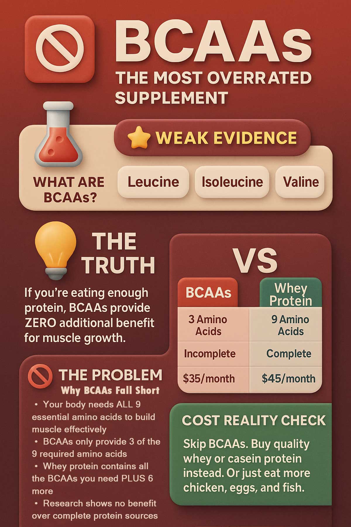BCAAs Infographic BCAAs Infographic