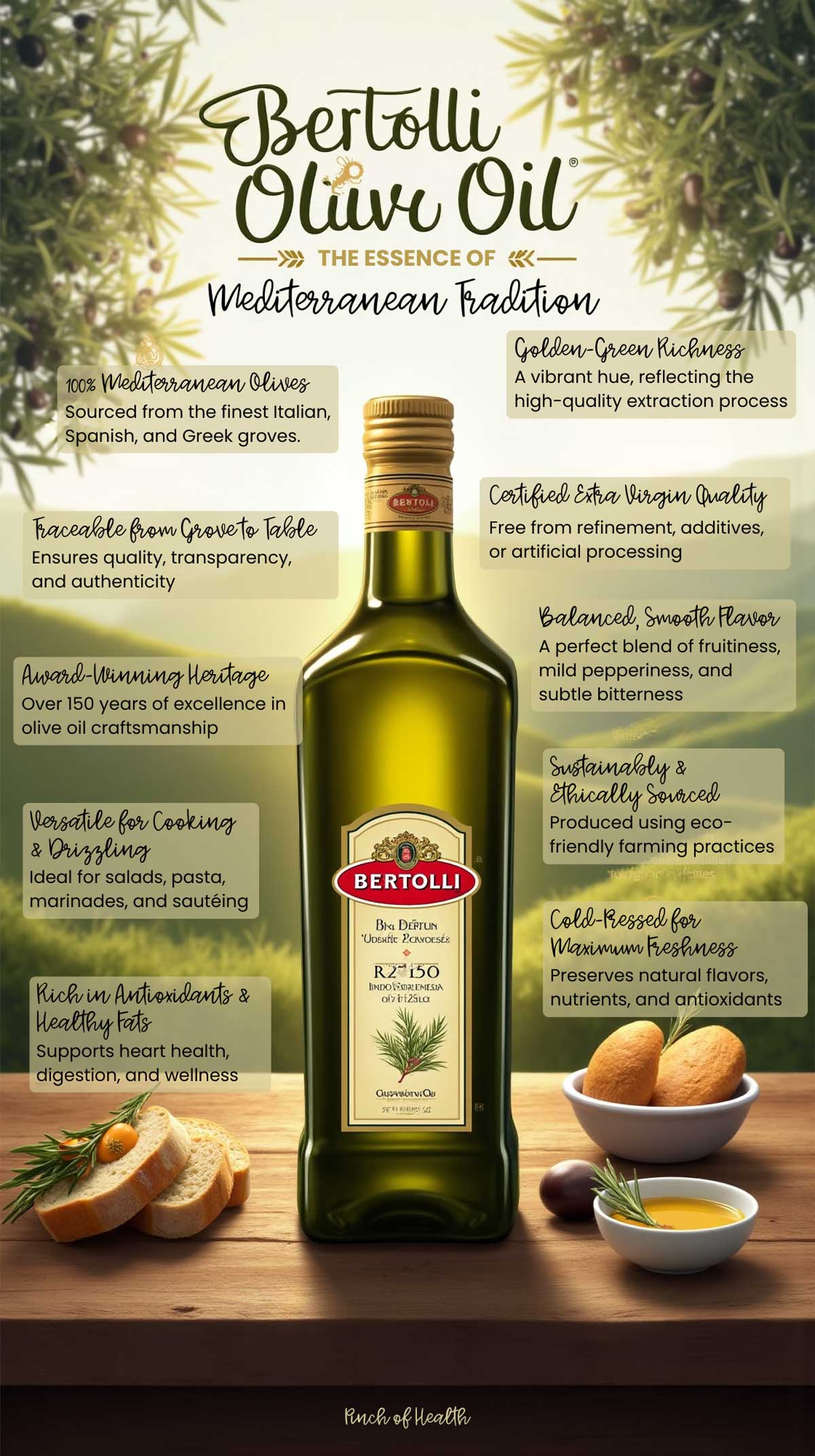 Bertolli Olive Oil Infographic