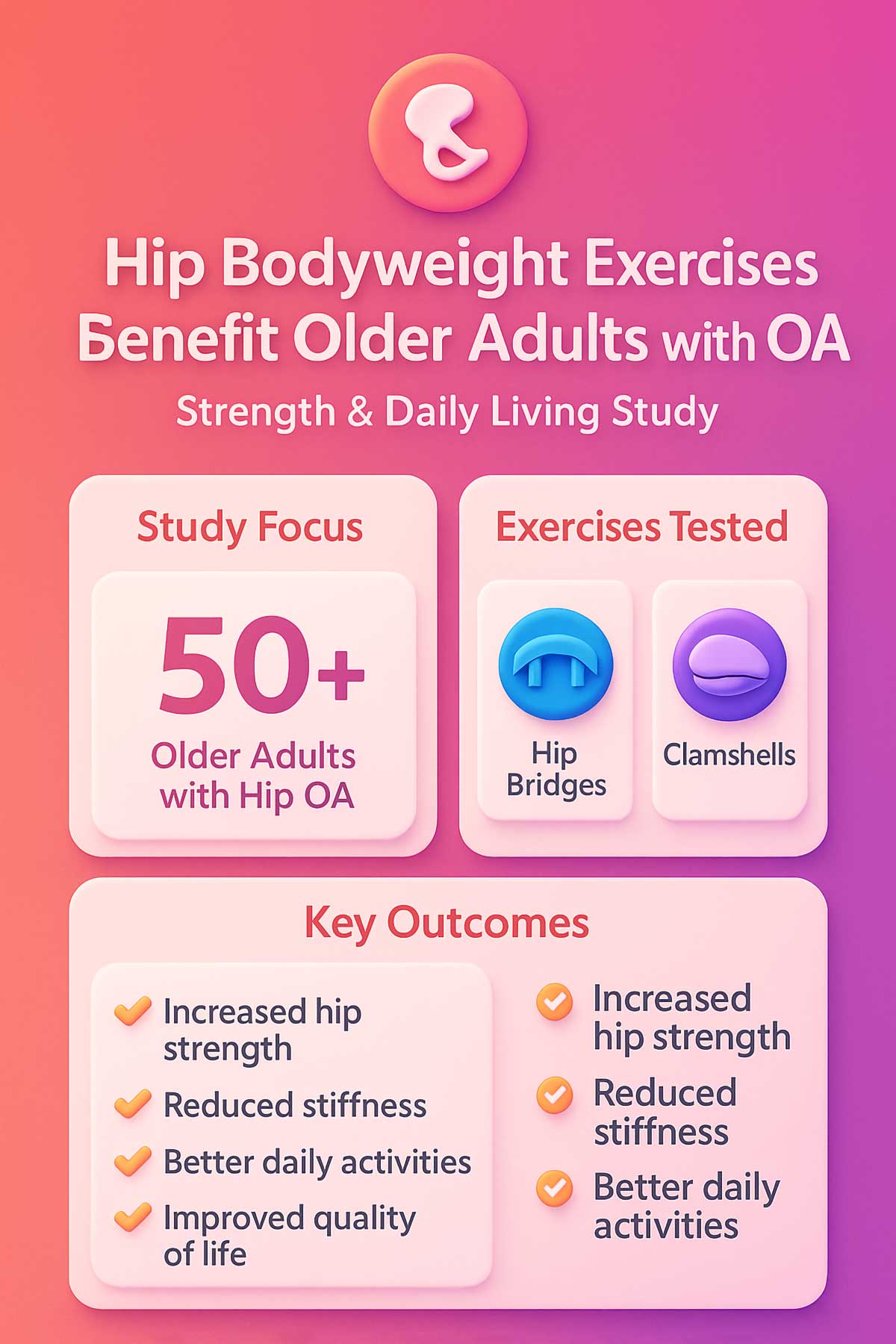Bodyweight Exercises Increase Hip Strength in Older Adults