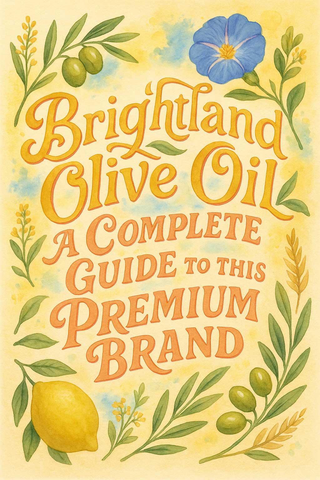 Brightland Olive Oil A Complete Guide to This Premium Brand
