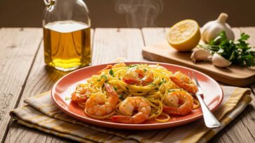 butter infused olive oil shrimp scampi