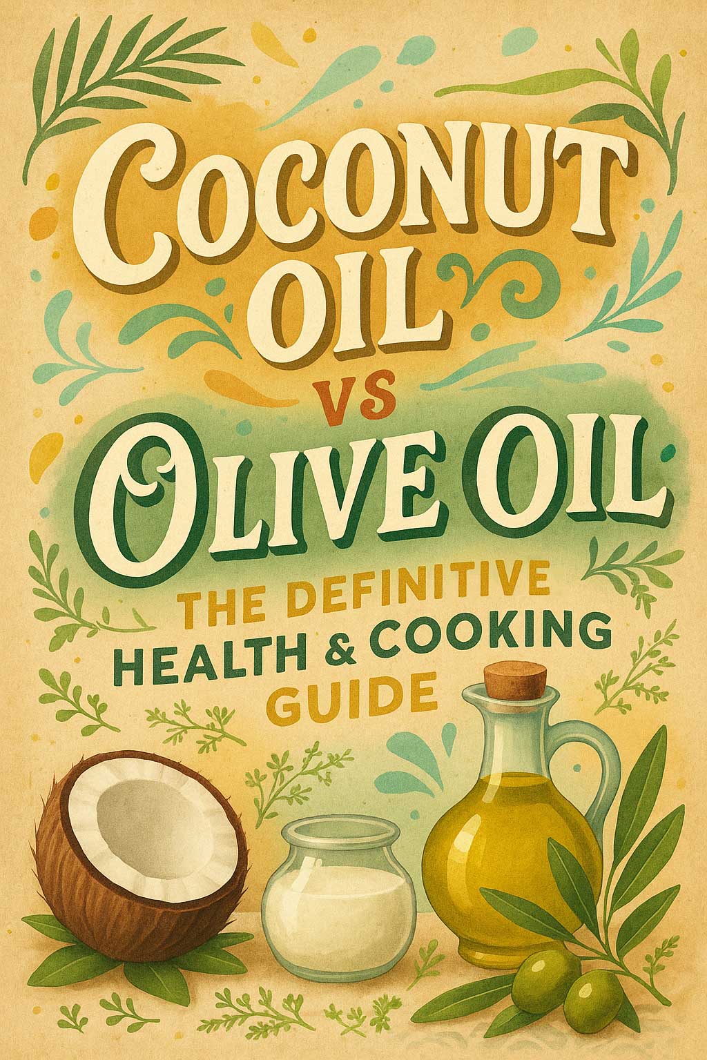 Coconut Oil vs Olive Oil The Definitive Health & Cooking Guide