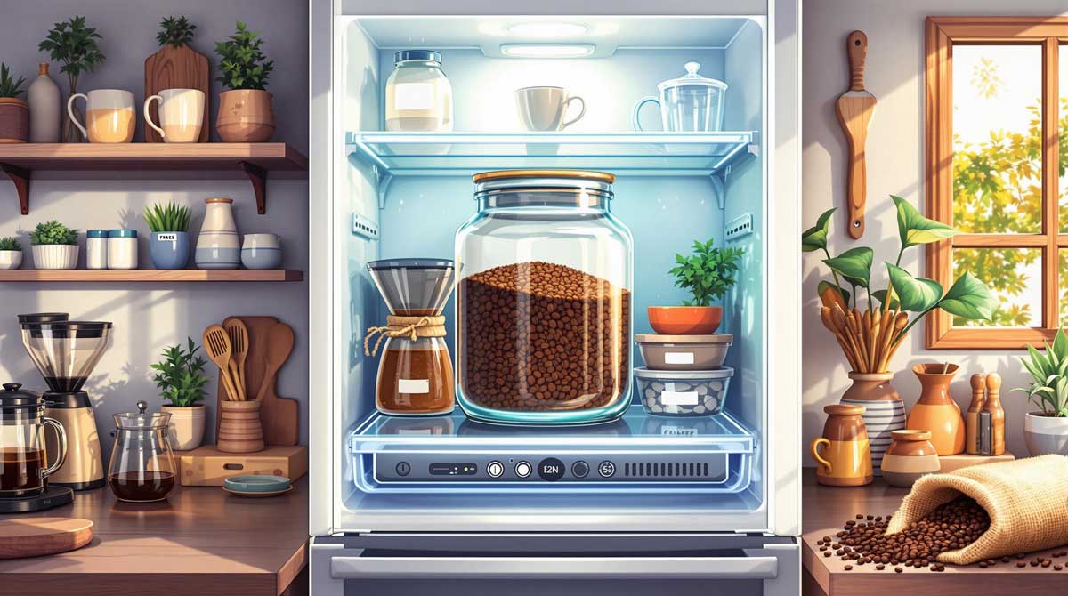 Coffee Stored in the Refrigerator Coffee Stored in the Refrigerator