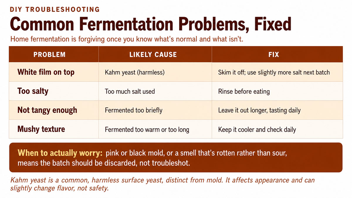 Common Fermentation Problems, Fixed Common Fermentation Problems, Fixed