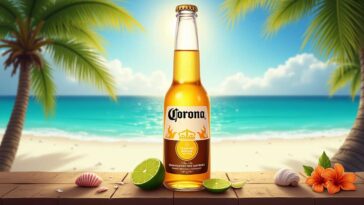 Corona Beer in a Tropical Paradise