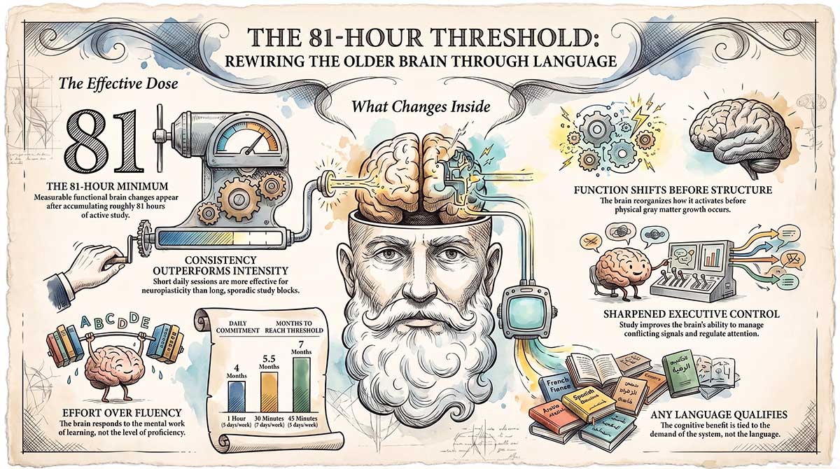 Does learning a language increase neuroplasticity