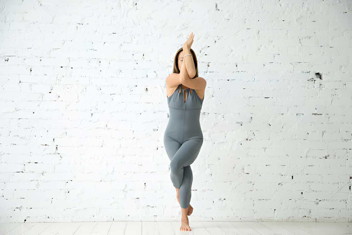Eagle pose arms Eagle pose arms