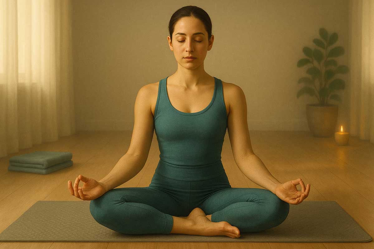 easy seated pose