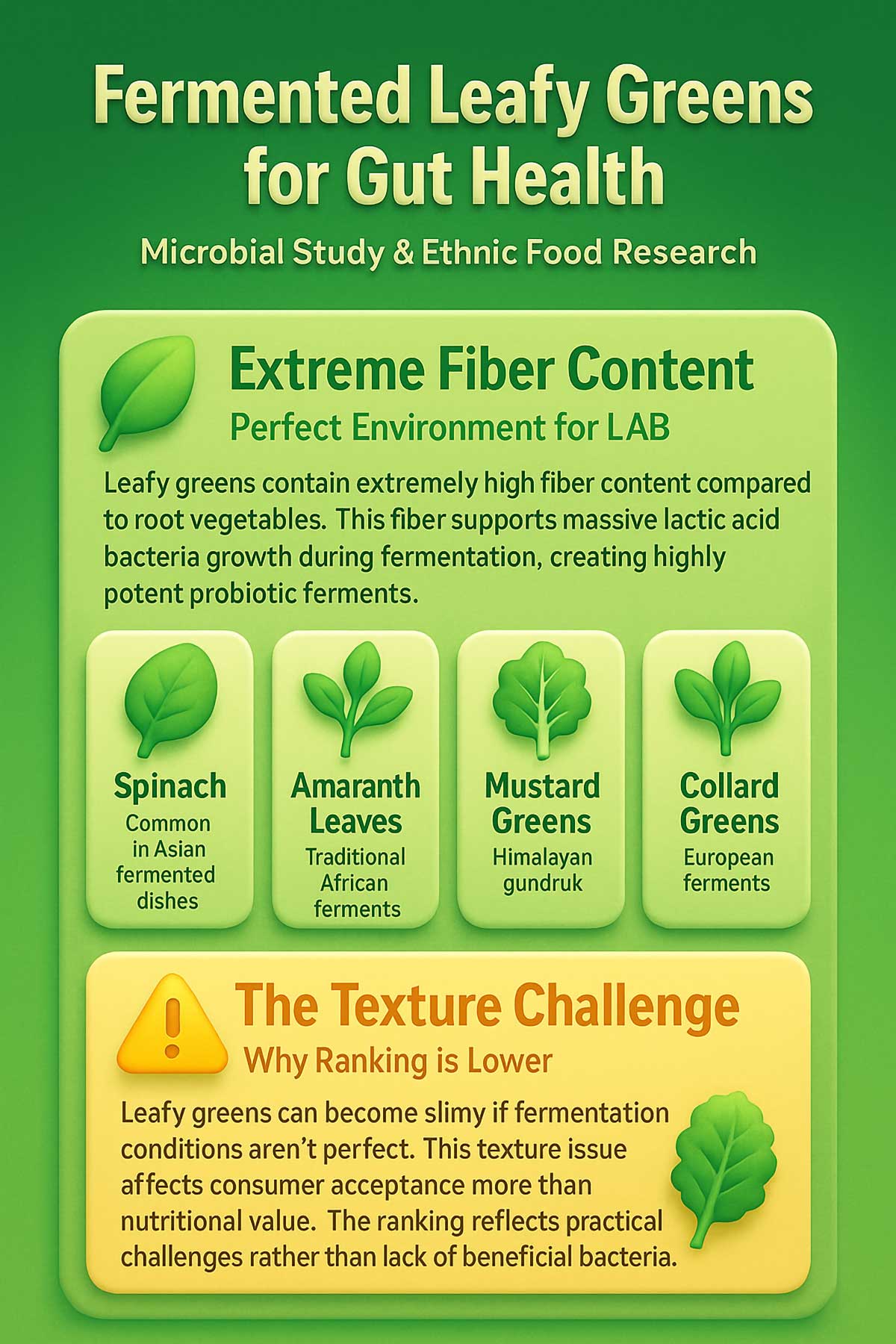 Fermented Leafy Greens for Gut Health