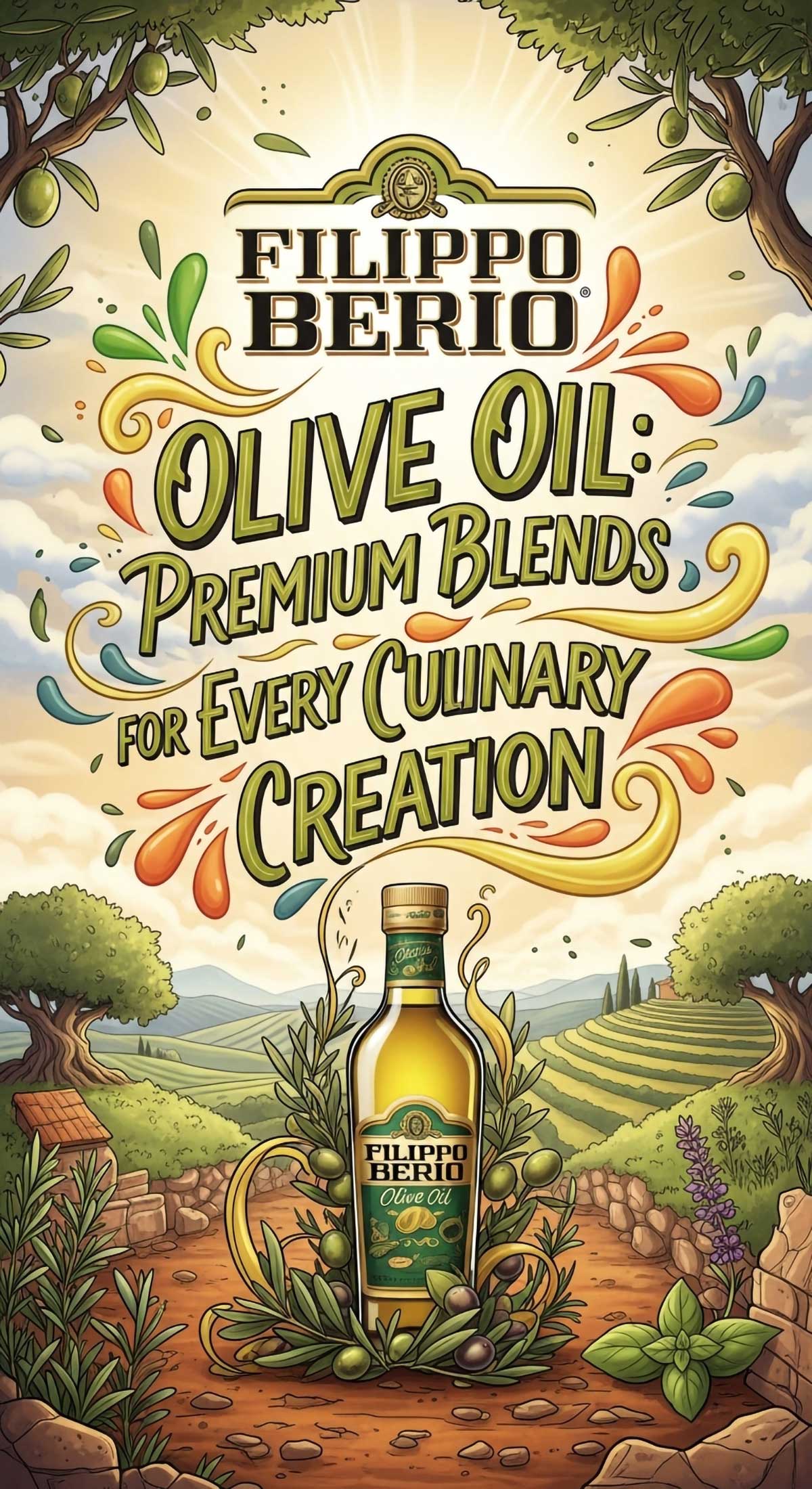 Filippo Berio Olive Oil Premium Blends for Every Culinary Creation Filippo Berio Olive Oil Premium Blends for Every Culinary Creation