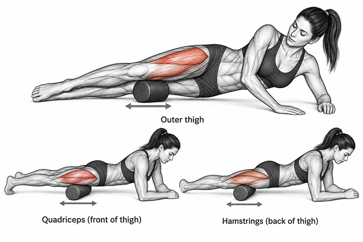 Foam Rolling Thigh Muscles Guide Foam Rolling Thigh Muscles Guide