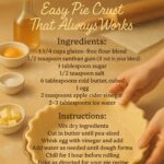 Gluten Free Desserts Easy Pie Crust That Always Works 🥧