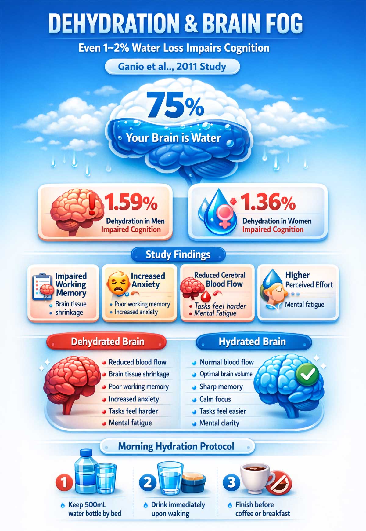 How Dehydration Causes Brain Fog