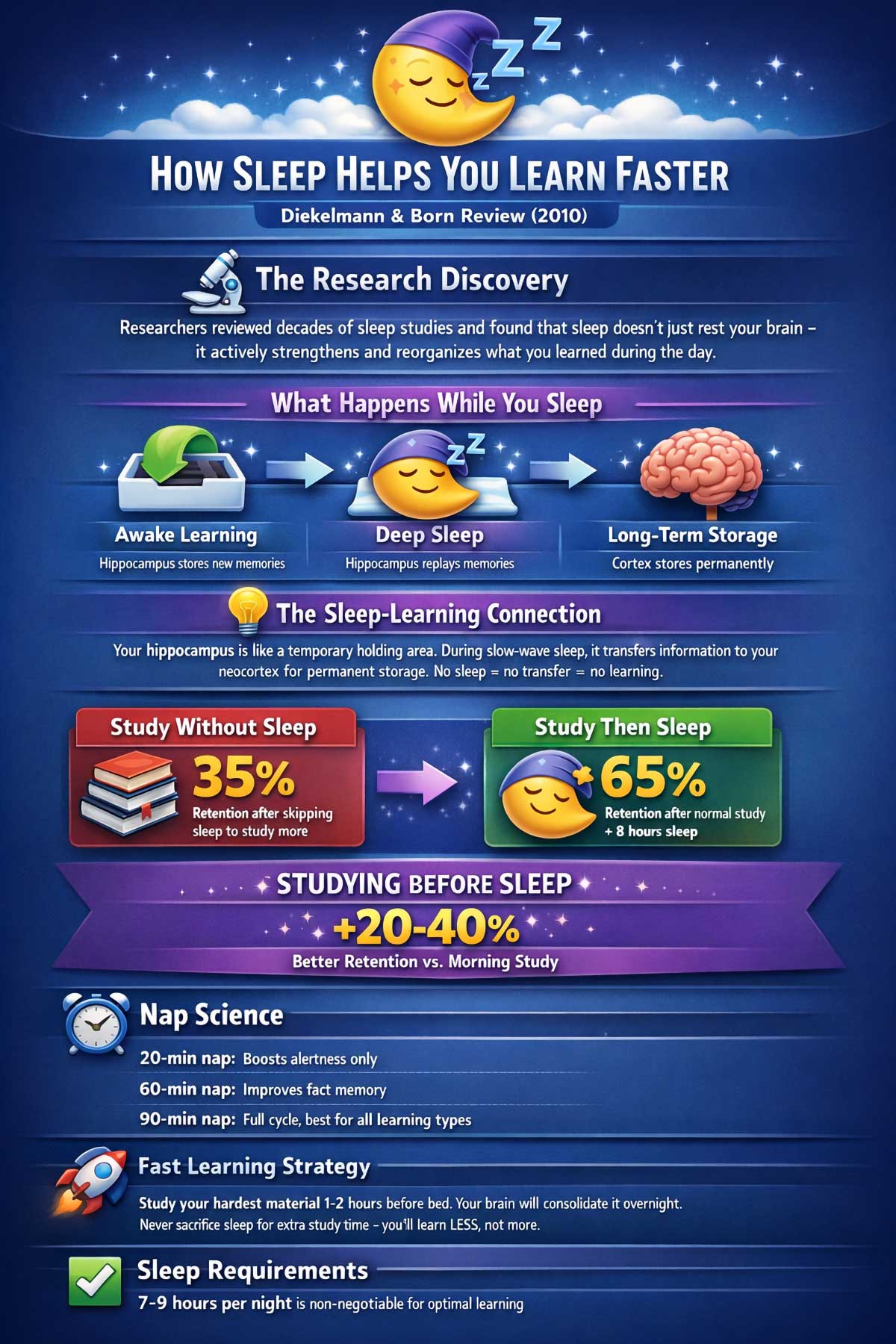 How Sleep Helps You Learn Faster How Sleep Helps You Learn Faster