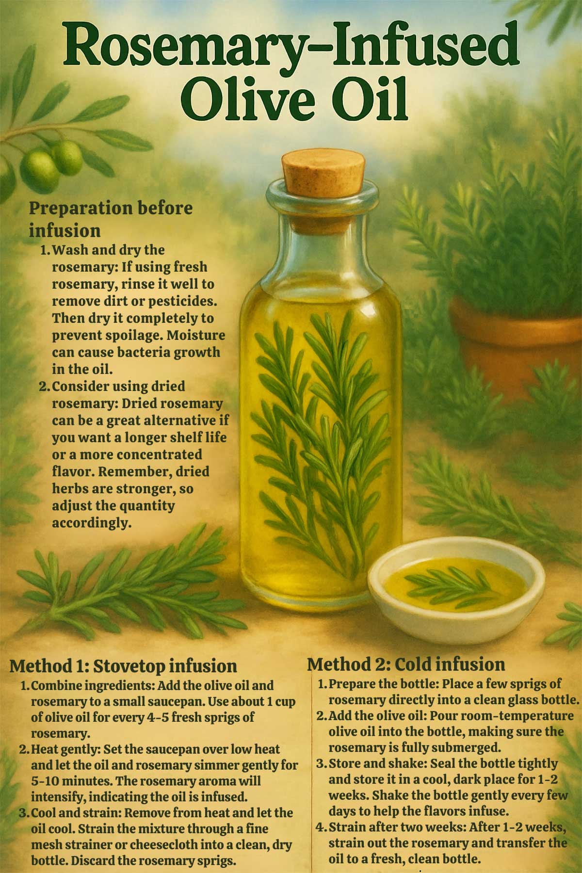 How To Make Rosemary Infused Olive Oil (Step by Step Guide) How To Make Rosemary Infused Olive Oil (Step by Step Guide)