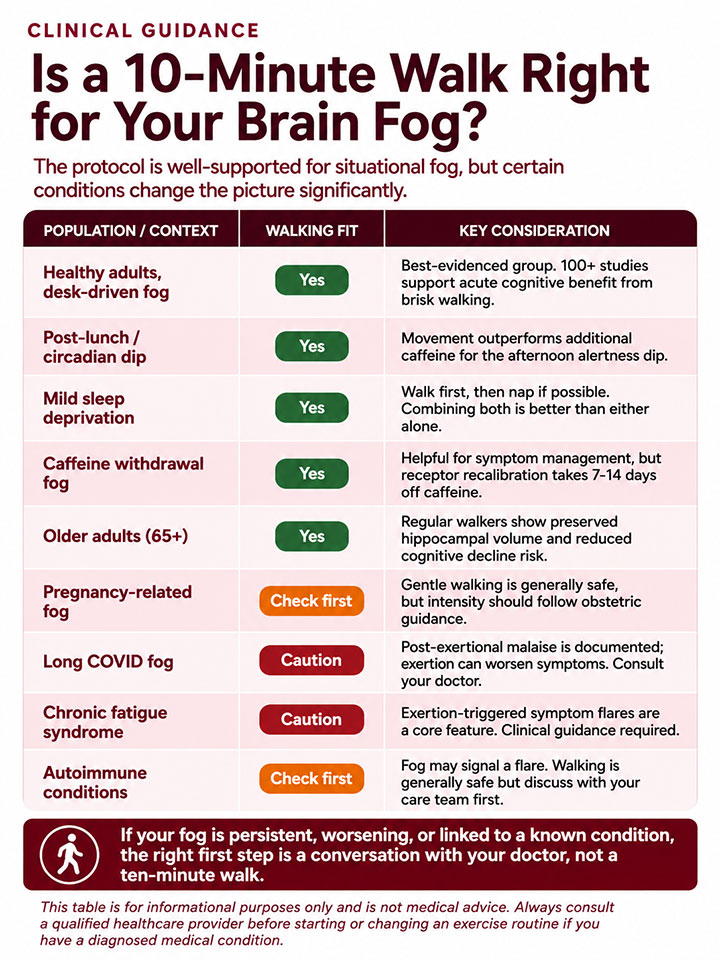 Is a Minute Walk Right for Your Brain Fog Is a Minute Walk Right for Your Brain Fog