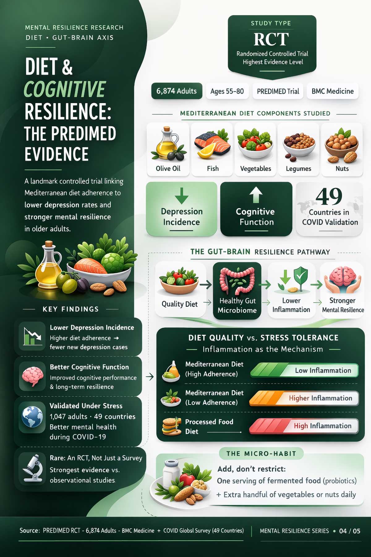 Mediterranean Diet & Psychological Resilience