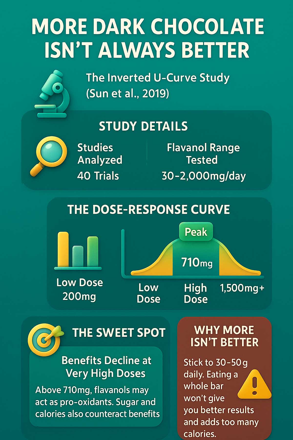 More Dark Chocolate Isn't Always Better