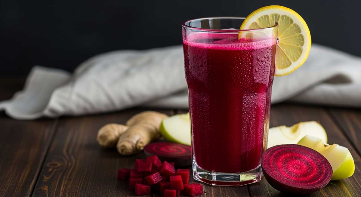 Morning energy booster beetroot juice
