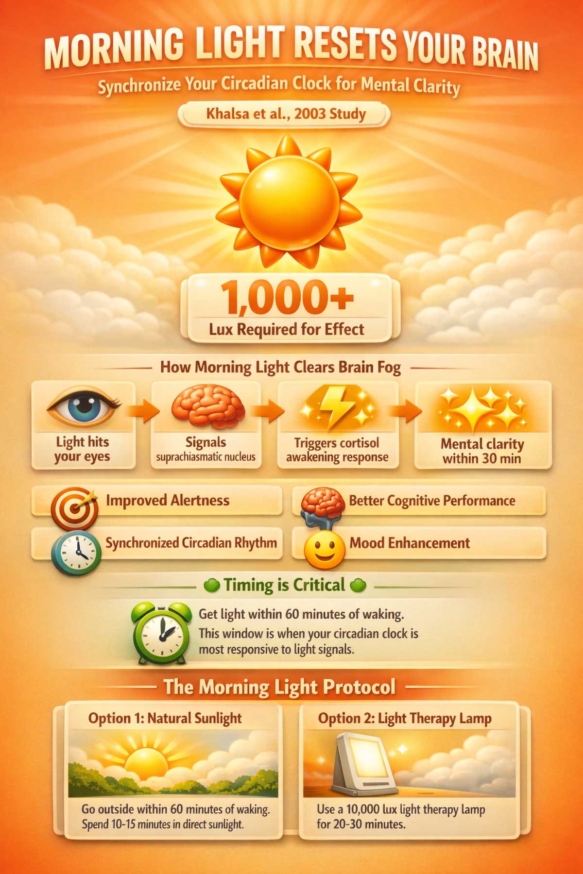 Morning Light Exposure Clears Brain Fog