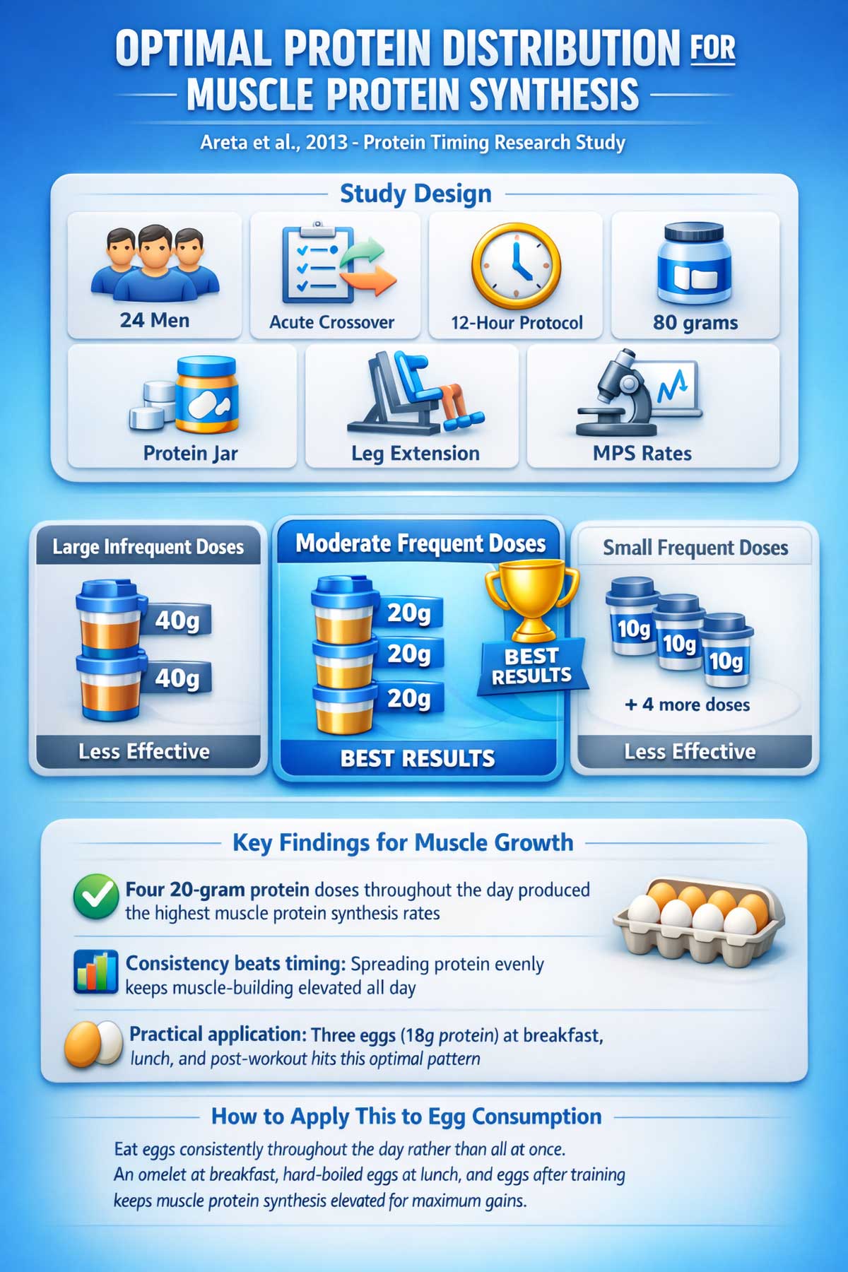 Optimal Protein Distribution for Muscle Protein Synthesis