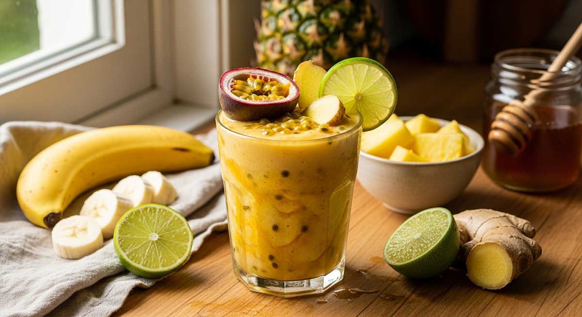 Passion Fruit and Ginger Smoothie Passion Fruit and Ginger Smoothie