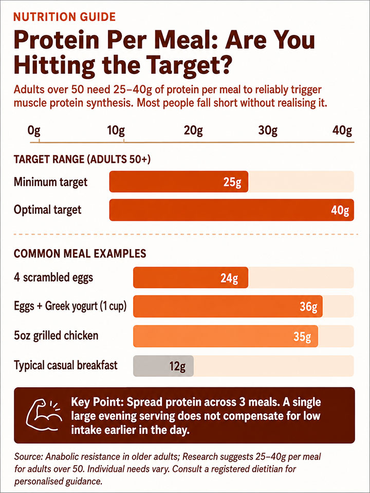 Protein Per Meal Hitting the Target Protein Per Meal Hitting the Target