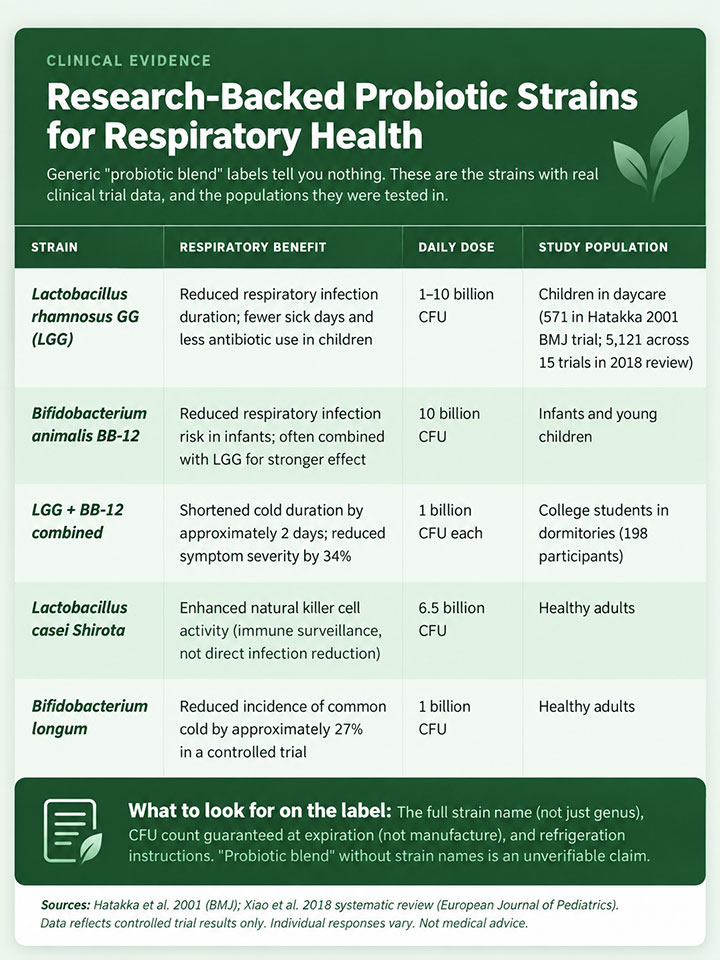 Research Backed Probiotics for Respiratory Health Research Backed Probiotics for Respiratory Health