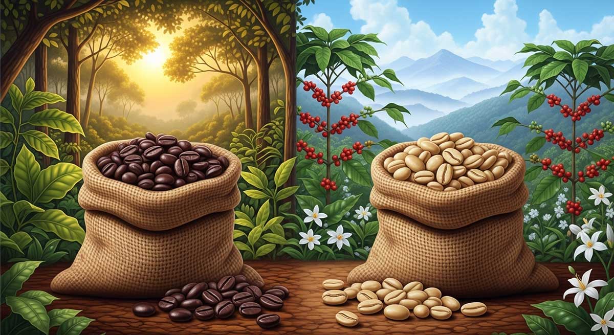 Robusta Coffee vs Arabica Robusta Coffee vs Arabica