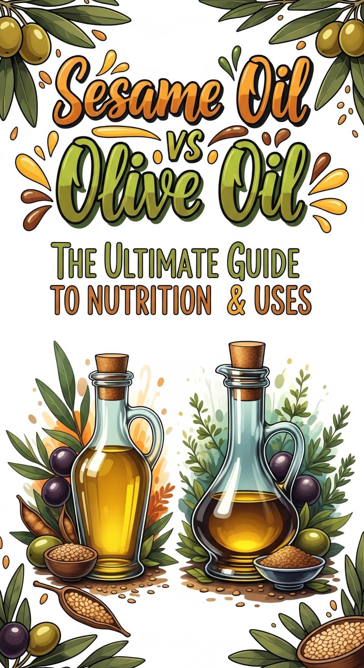 Sesame Oil vs Olive Oil The Ultimate Guide to Nutrition & Uses Sesame Oil vs Olive Oil The Ultimate Guide to Nutrition & Uses