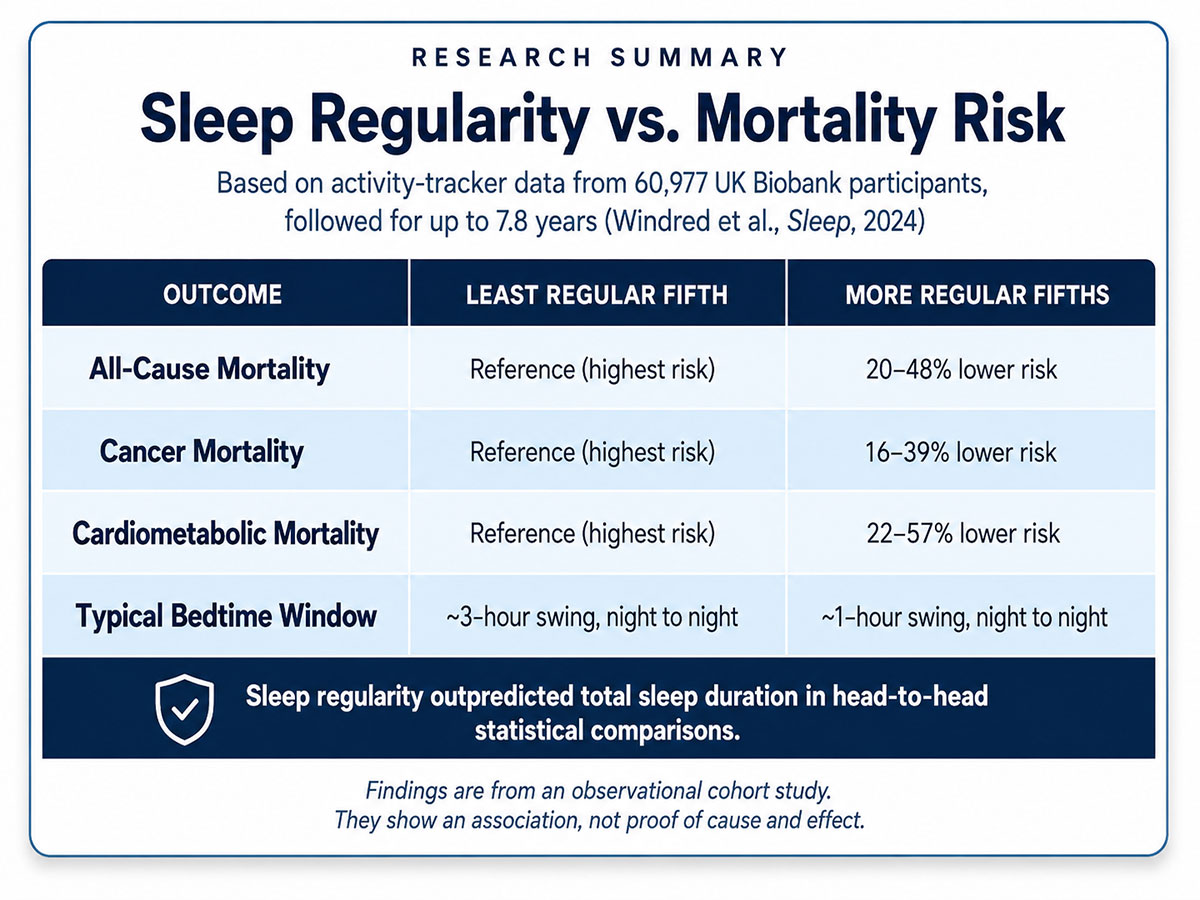Sleep Regularity vs. Mortality Risk Sleep Regularity vs. Mortality Risk