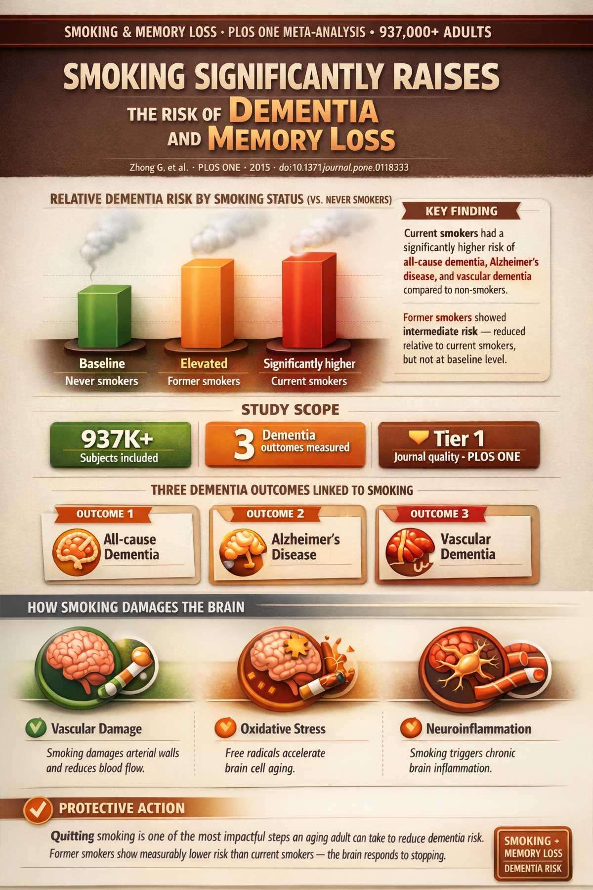 Smoking Significantly Raises the Risk of Dementia and Memory Loss Smoking Significantly Raises the Risk of Dementia and Memory Loss