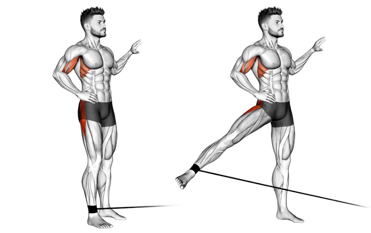Standing Hip Abduction (with Resistance Band) Standing Hip Abduction (with Resistance Band)