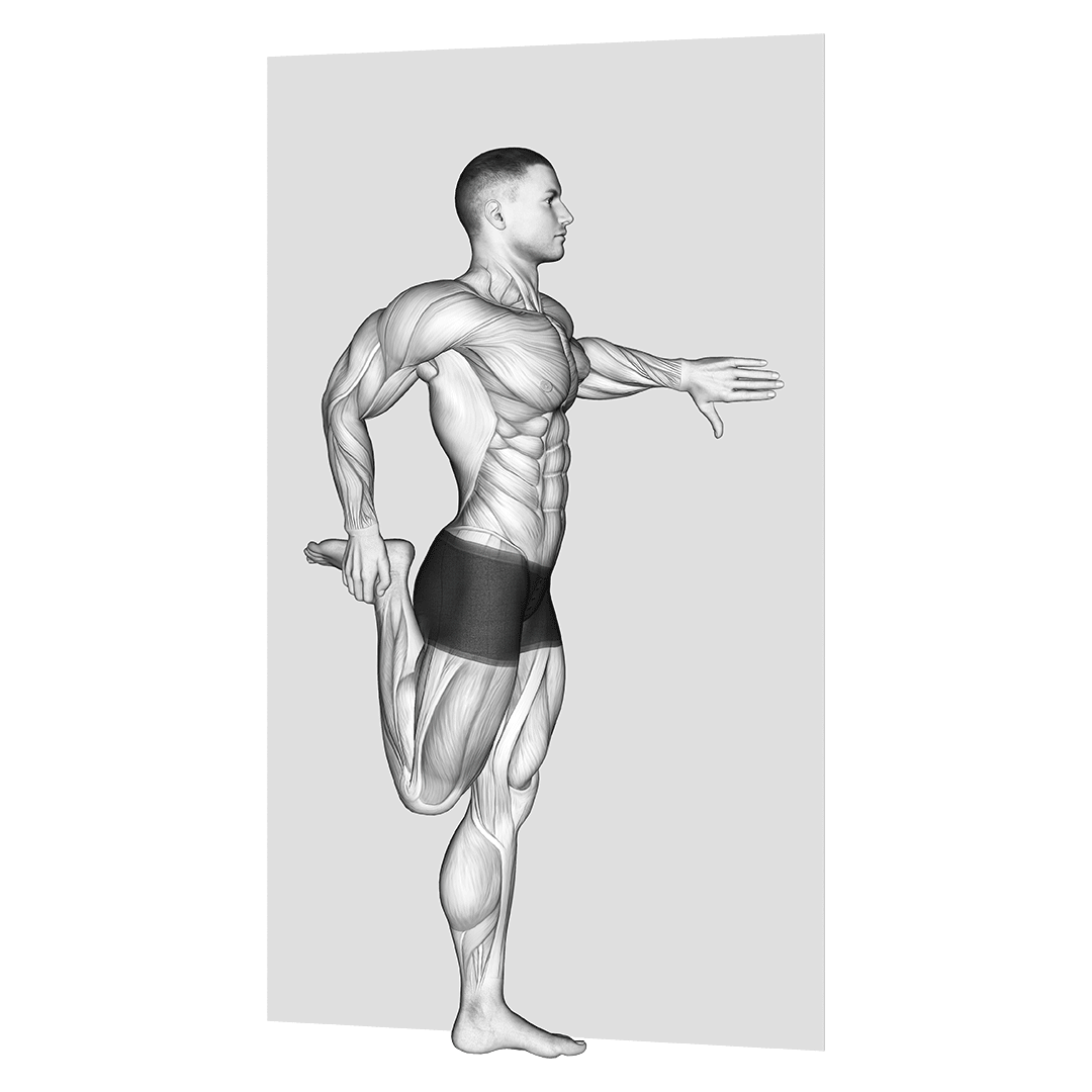 standing quad stretch