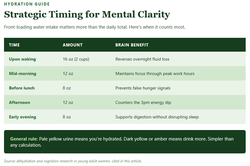Strategic Timing for Mental Clarity Strategic Timing for Mental Clarity
