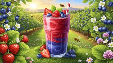 Strawberry and Blueberry Smoothie