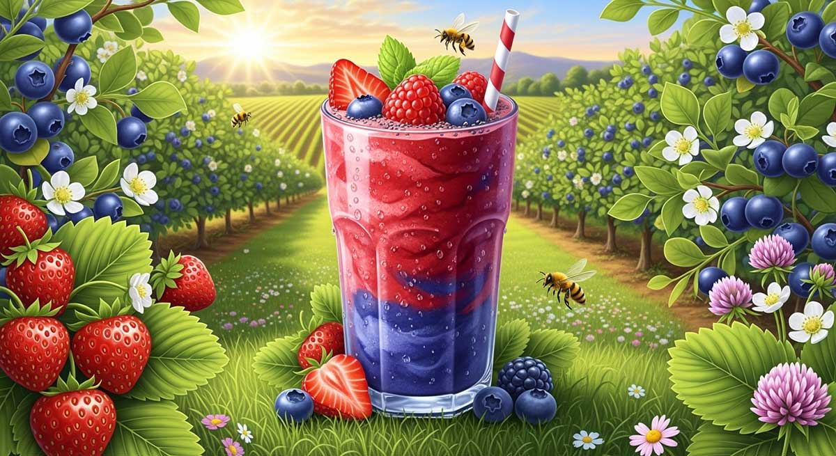 Strawberry and Blueberry Smoothie Strawberry and Blueberry Smoothie