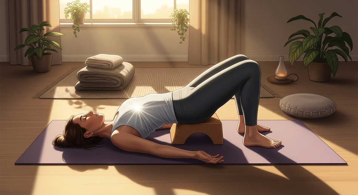 Supported Bridge Pose Supported Bridge Pose