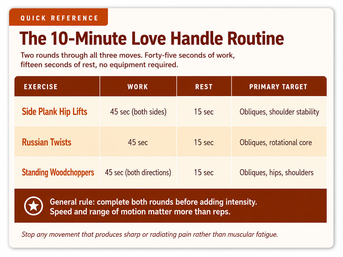 The Minute Love Handle Routine The Minute Love Handle Routine