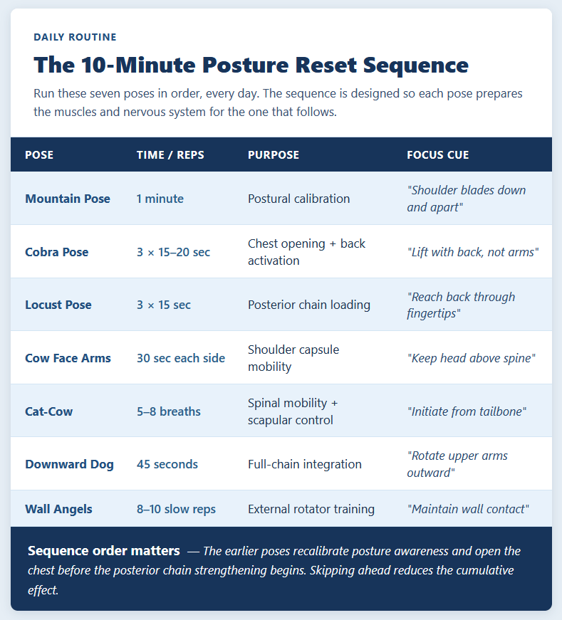 The Minute Posture Reset Sequence The Minute Posture Reset Sequence