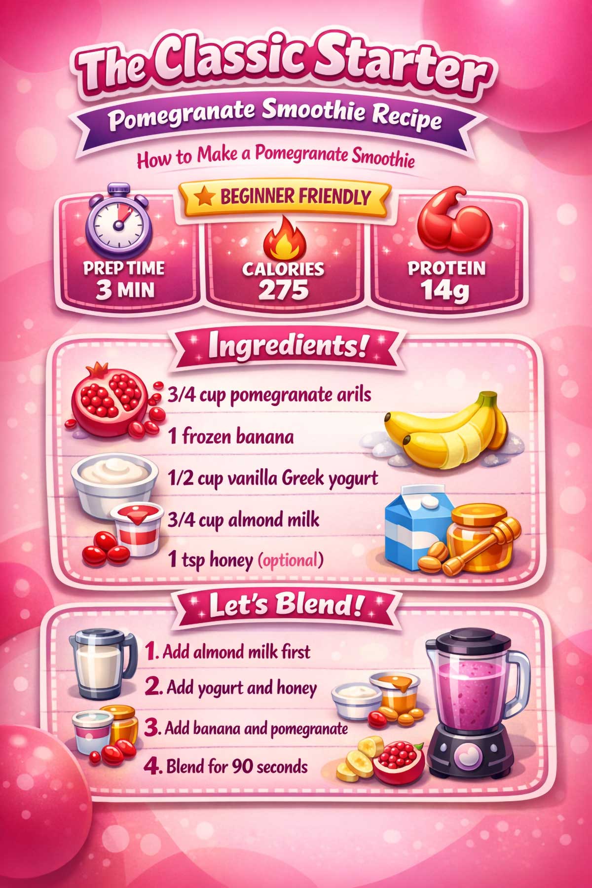 The Classic Starter Pomegranate Smoothie Recipe for Beginners