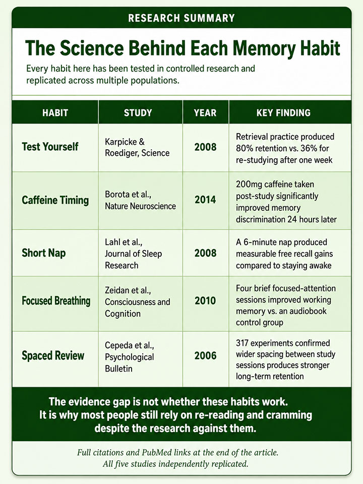 The Science Behind Each Memory Habit The Science Behind Each Memory Habit