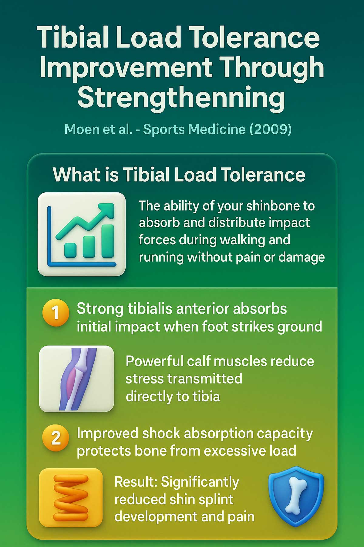 Tibial Load Tolerance Improvement Through Strengthening