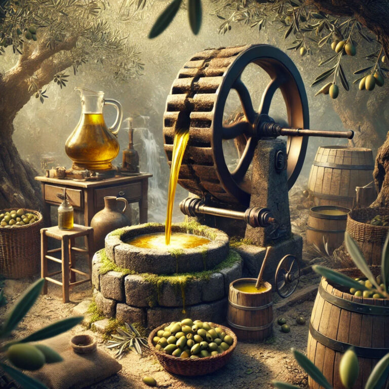 Traditional Olive Oil Pressing