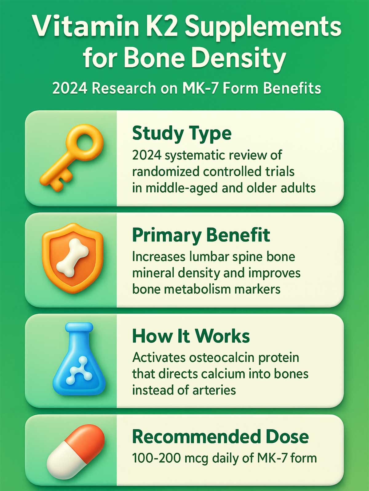 Vitamin K Supplements for Bone Density